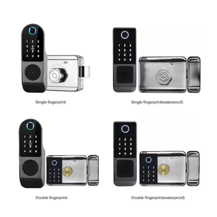 Glomarket Tuya Waterproof Digital TTLock Remote Unlock Double-sided Fingerprint Smart Lock — image 2