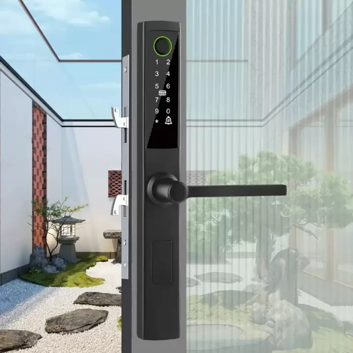 Glomarket Outdoor Waterproof Tuya Sliding Door Digital Fingerprint Smart Door Lock Aluminum Smart Lock — image 7