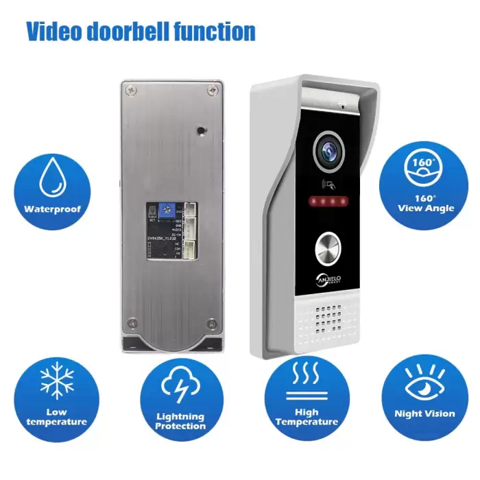 1080P 7 inch 10 Wifi Video Doorbell Intercom Tuya Smart Home Wireless Doorphone RFID Access Control System for Villa Apartment — image 7