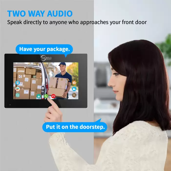Tuya Smart 5in1 Card Swipe Fingerprint Unlock Doorbell Video Intercom 1080P 7inch 10inch Touch Screen Security System — image 4