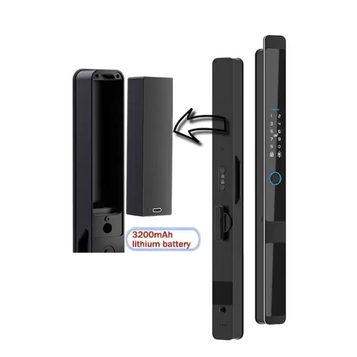 Glomarket Tuya Digital Automatic Electronic Biometric Lock Wifi Inteligente Lock Narrow Edged Door Fingerprint Door Lock — image 3