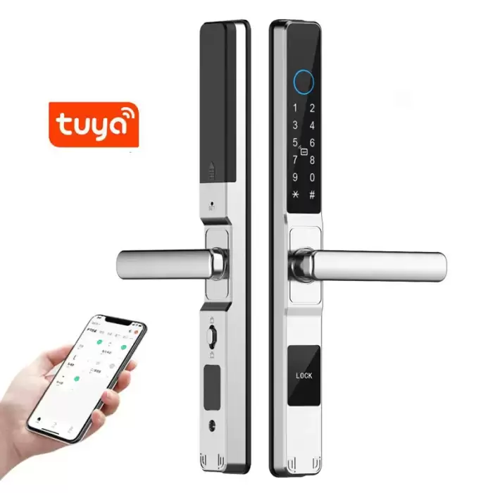 Tuya Smartlife App WiFi Smart Sliding Door Lock Fingerprint Password Keyless Entry Electronic Lock Waterproof Aluminum For Home — image 3