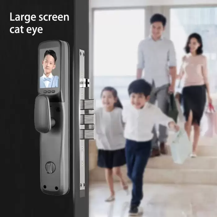 Glomarket Tuya Face Recognition Smart Lock Wifi Digital Lock Biometric Electronic Fingerprint Wood Apartment Door Lock — image 6