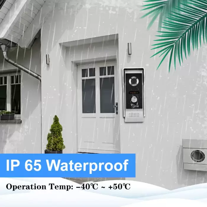4.3 inch Wired Video Door Phone System Visual Intercom Doorbell with IR Night Vison 700TVL Outdoor Camera for Home Surveillance — image 3