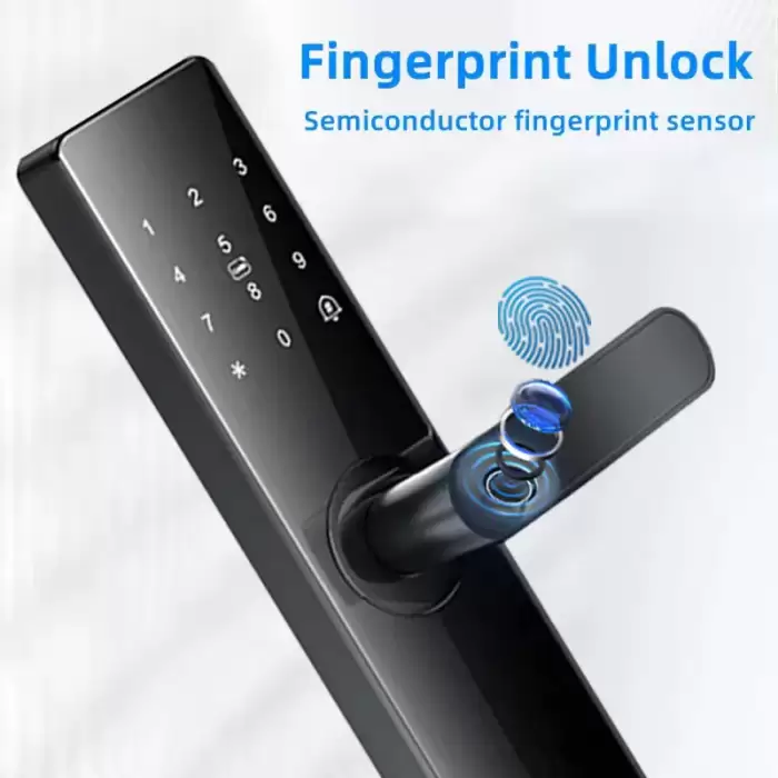 Glomarket Smart Lock Wifi Tuya App Control Fingerprint Electronic Digital Touch Screen Keypad Code Key Smart Door Lock — image 5