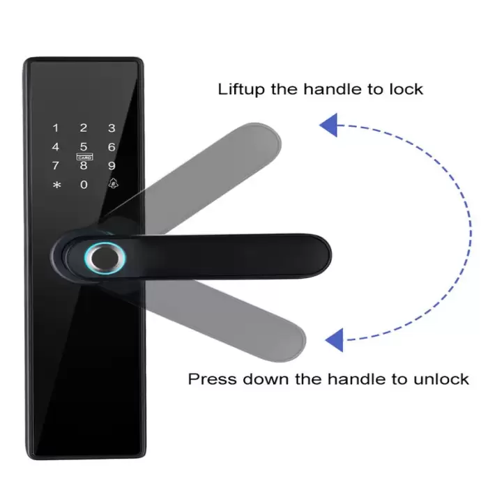 Glomarket Smart Lock Wifi Tuya App Control Fingerprint Electronic Digital Touch Screen Keypad Code Key Smart Door Lock — image 6