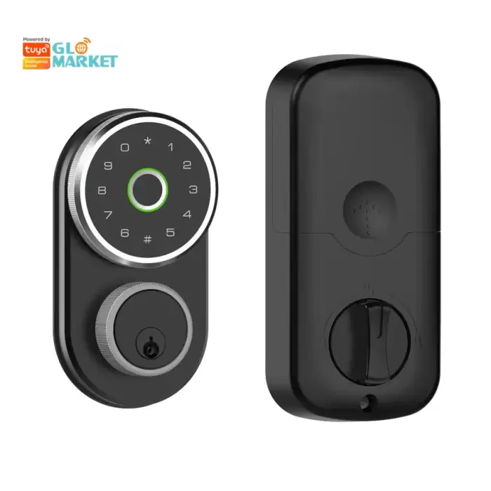 Glomarket Smart Deadbolt Lock Keyless Entry Password Fingerprint Tuya Door Lock for Office Home Apartment — image 2