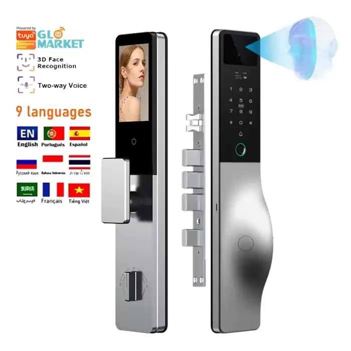 Glomarket Face Recognition Camera Smart Lock Fingerprint App Wifi Remote Unlock Digital Door Lock — image 2