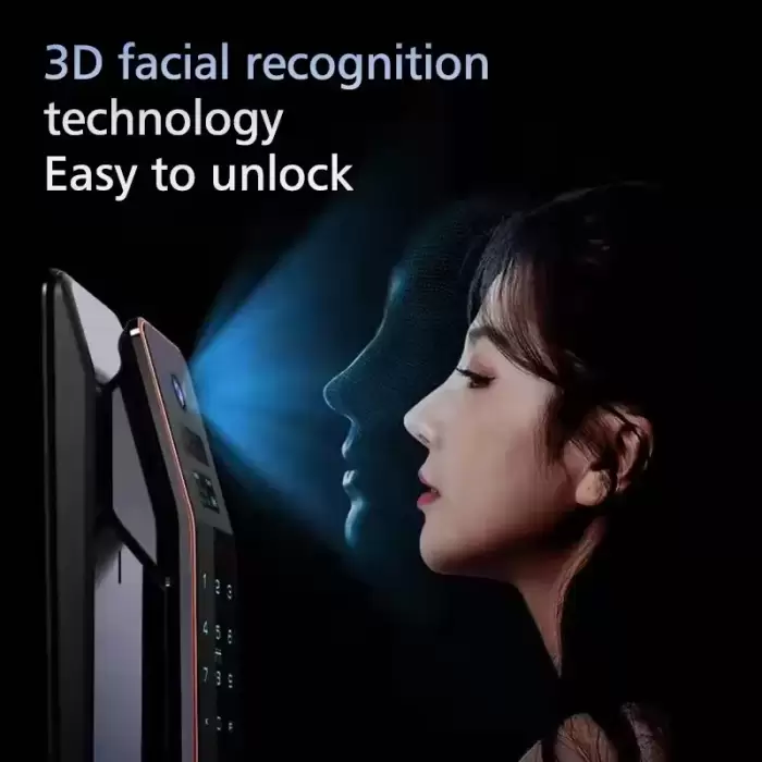 Glomarket 3d Face Recognition Door Lock Fully Automatic Tuya Remote Control Biometrics Fingerprint Smart Digital Lock for Home — image 4