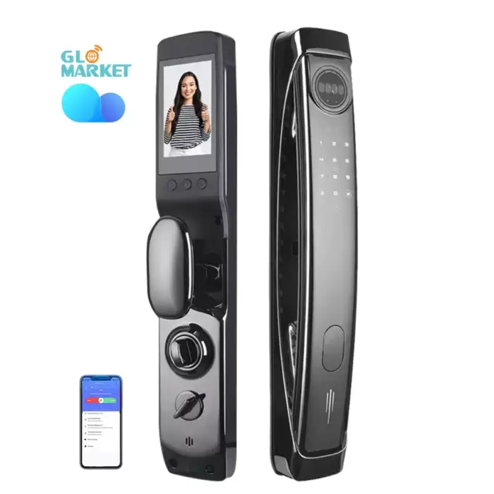 Glomarket 3d Face Recognition Digital Automatic Electronic Fingerprint Biometric Lock Cerradura Wifi Smart Lock — image 2