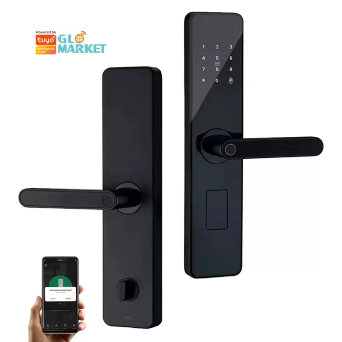 Glomarket Home Apartment Tuya Smart WiFi Digital Door Lock Phone APP Remote Control Security Fingerprint Smart Door Lock — image 2
