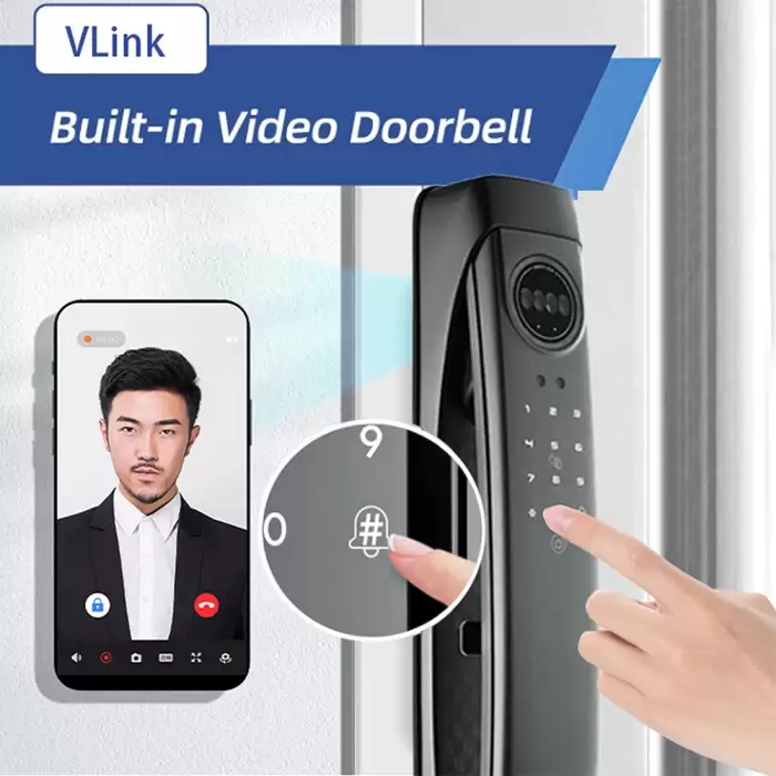 Glomarket 3d Face Recognition Digital Automatic Electronic Fingerprint Biometric Lock Cerradura Wifi Smart Lock — image 4