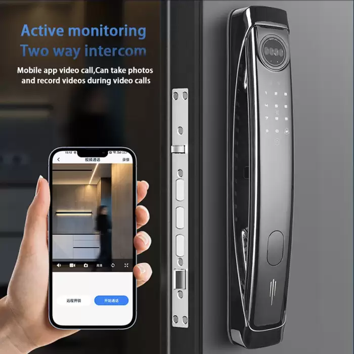 Glomarket 3d Face Recognition Digital Automatic Electronic Fingerprint Biometric Lock Cerradura Wifi Smart Lock — image 6
