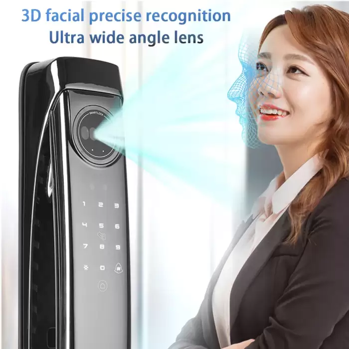 Glomarket 3d Face Recognition Digital Automatic Electronic Fingerprint Biometric Lock Cerradura Wifi Smart Lock — image 7