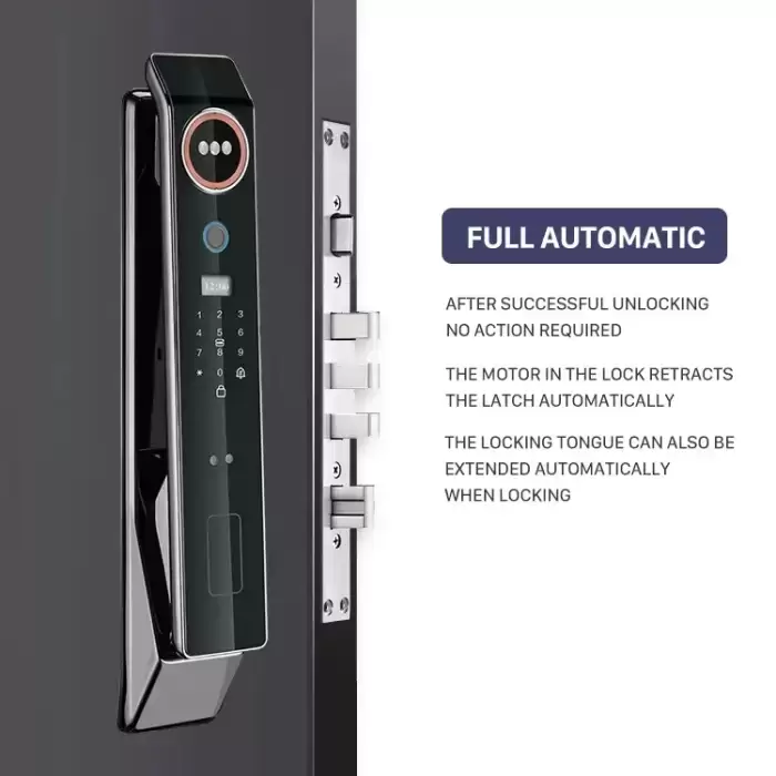 Glomarket Factory Price Wifi App Smart Door Lock With Face Recognition Biometric Fingerprint Cerradura Support Intercom Function — image 7