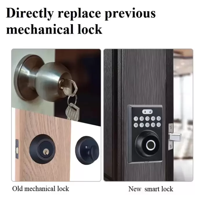Glomarket Deadbolt Tuya Smart Lock With Keypad Electronic Digital Code Keyless Entry Door Lock for Home Apartment Door Lock — image 3