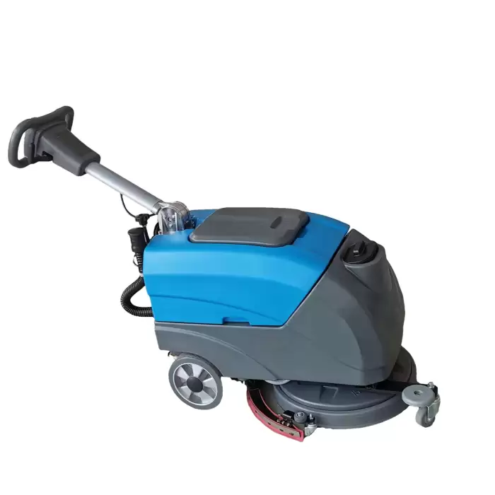 Warehouse Floor Washer Machine Hand Held Manual Rotary Floor Scrubber — image 2