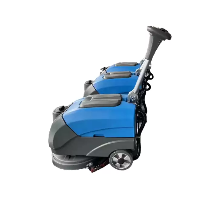Warehouse Floor Washer Machine Hand Held Manual Rotary Floor Scrubber — image 3