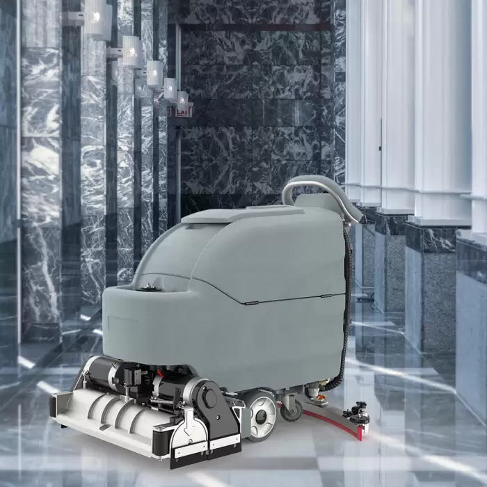Walk Behind Floor Scrubber Sweeper Self Propelled Cordless — image 6