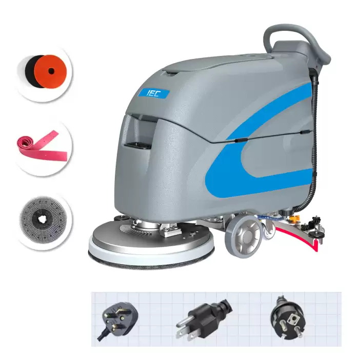Commercial Industrial Walk Behind Electric Floor Scrubber Dryer — image 2