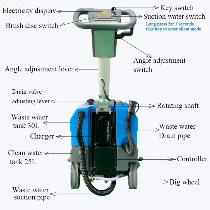 Multifunction Mini Walk Behind Floor Scrubber — image 2