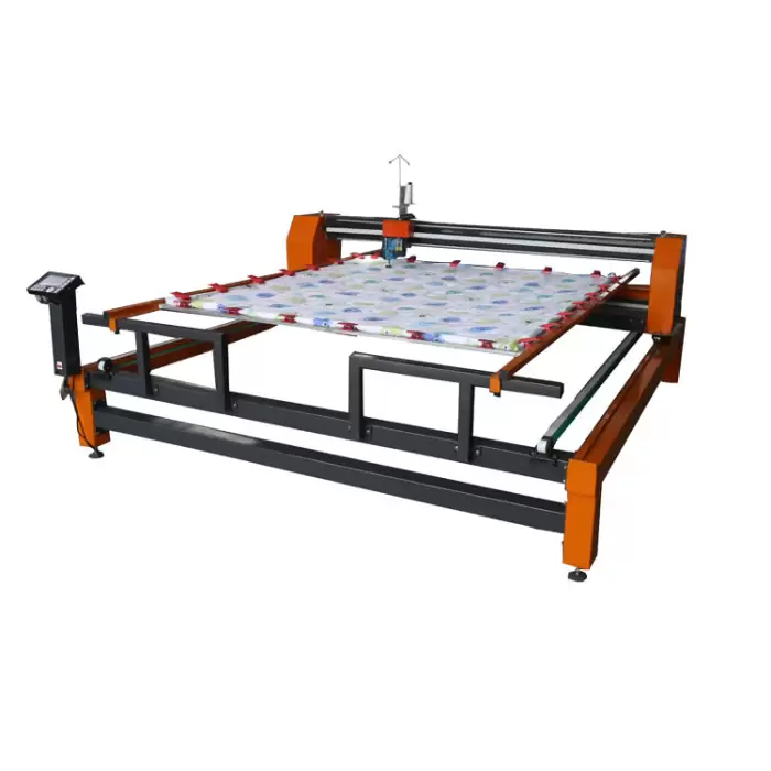 Auto Trimmer Blanket Making Single Needle Quilting Machine Working Table — image 2