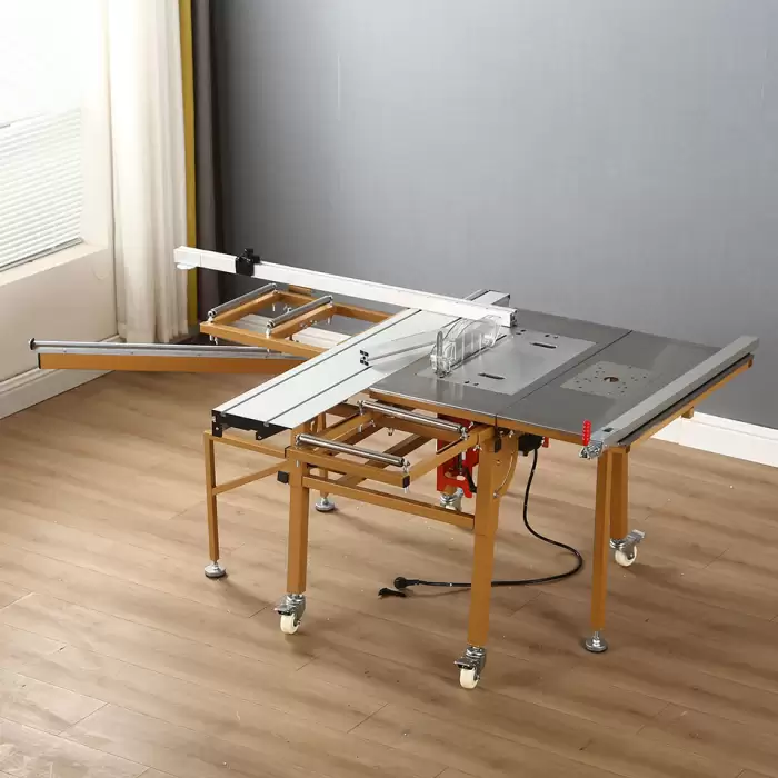 WJS180 Rocker Arm Workbench with Sliding Table Saw Machine and Edge Banding Machine — image 2