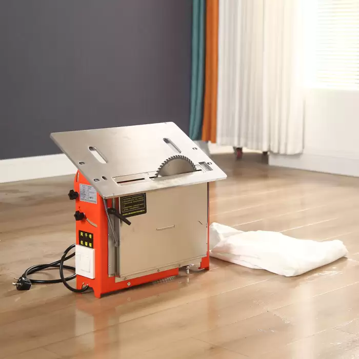 Manual Operation Mini Non-Dust Sliding Table Saw Cutting Machine Panel Saw — image 4