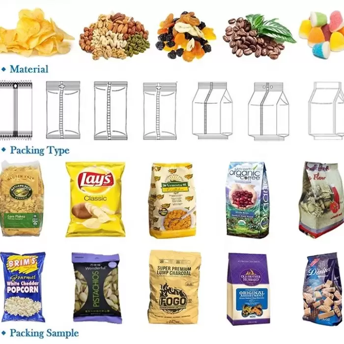 High Quality Multi Heads Weigher Crispy Nuts Dry Food Automatic Packing Machine — image 6