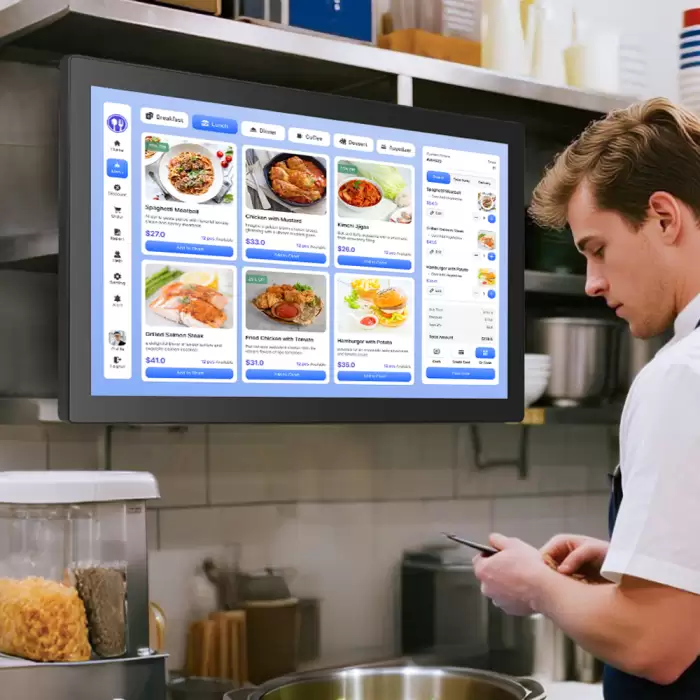 21.5 Inch Kitchen Display System Chef KDS Touch Screen — image 2