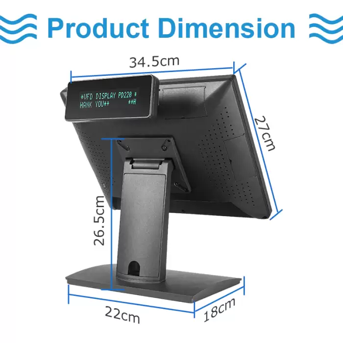 Factory Price POS Terminal Retail Machine Touch Screen All in One Windows Cash Register — image 2