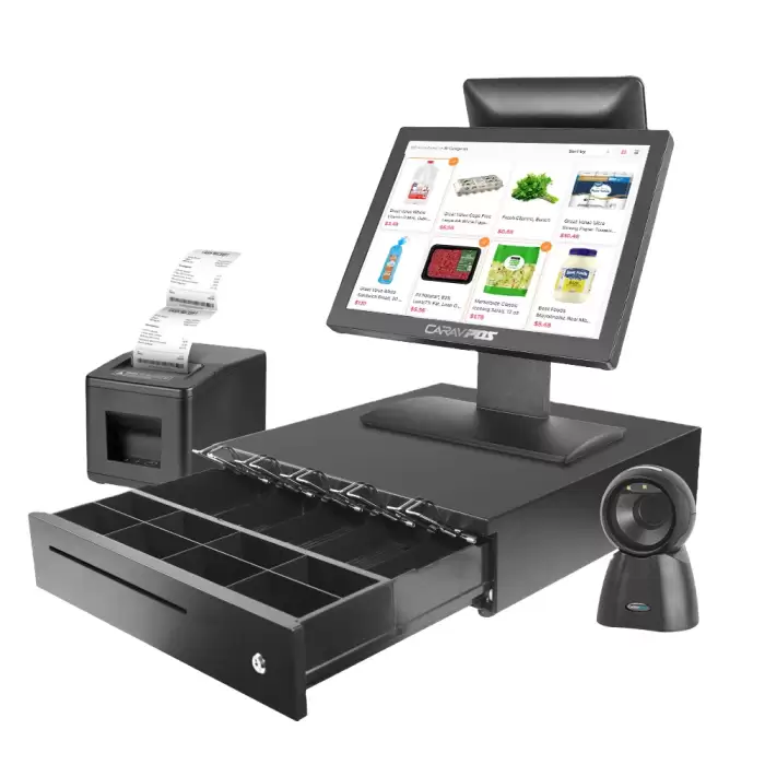 Small Businesses POS System Store Cash Register with Touch Screen Dual Monitor — image 2