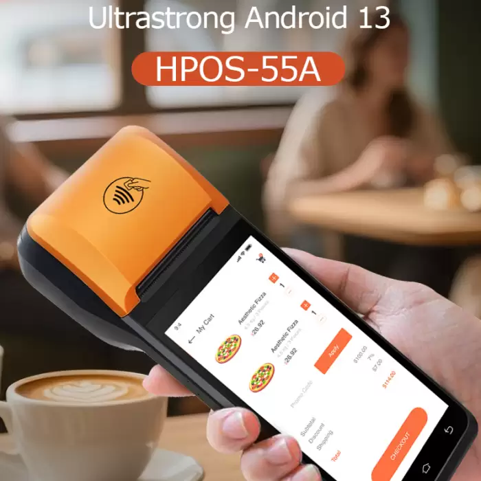 5.5 Inch 4G POS Machine Supermarket Handheld Android 13 8-Core Mobile POS Terminal with 58mm Thermal Printer — image 2