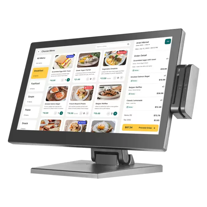15 Inch Touch Screen Cash Register POS System with Card Slot — image 2