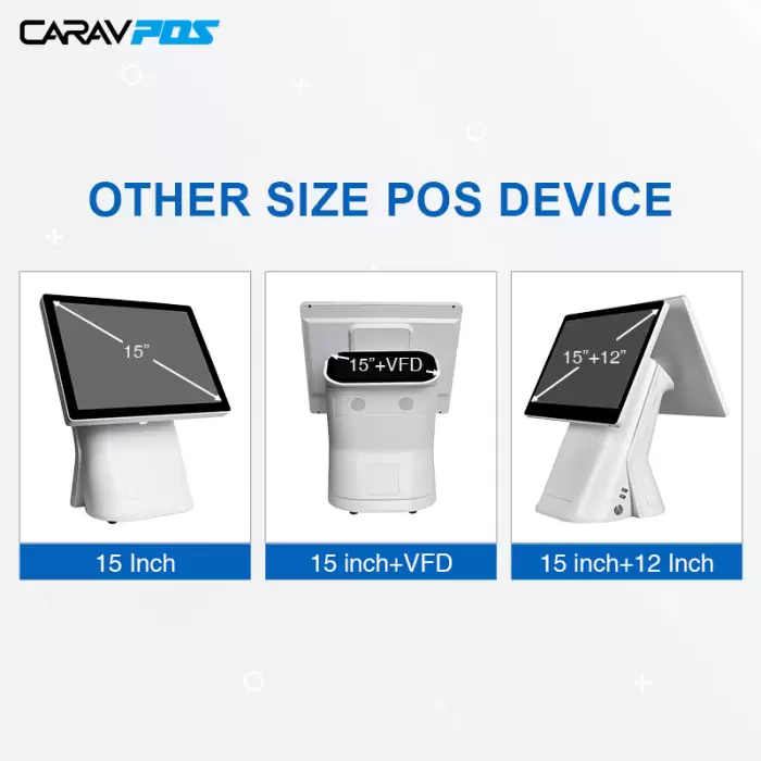 Carav 15.6 Inch All-in-One Capacitive Dual Touch Screen POS System — image 4
