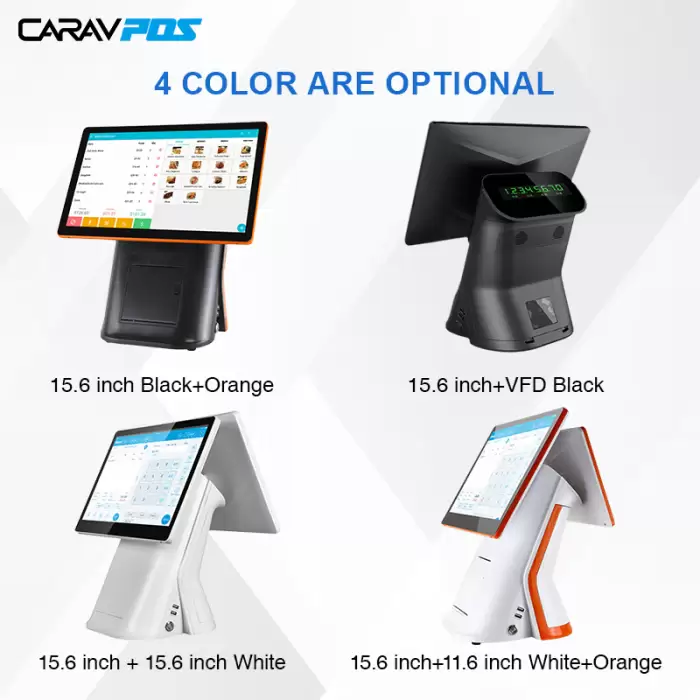 Carav 15.6 Inch All-in-One Capacitive Dual Touch Screen POS System — image 6