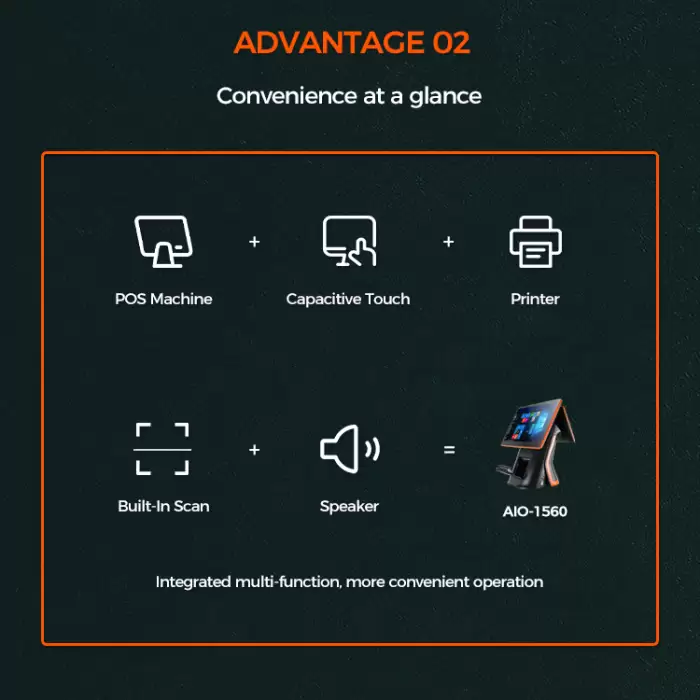 2021 New Designed Touch Screen All In One One or Dual Screen POS System — image 5