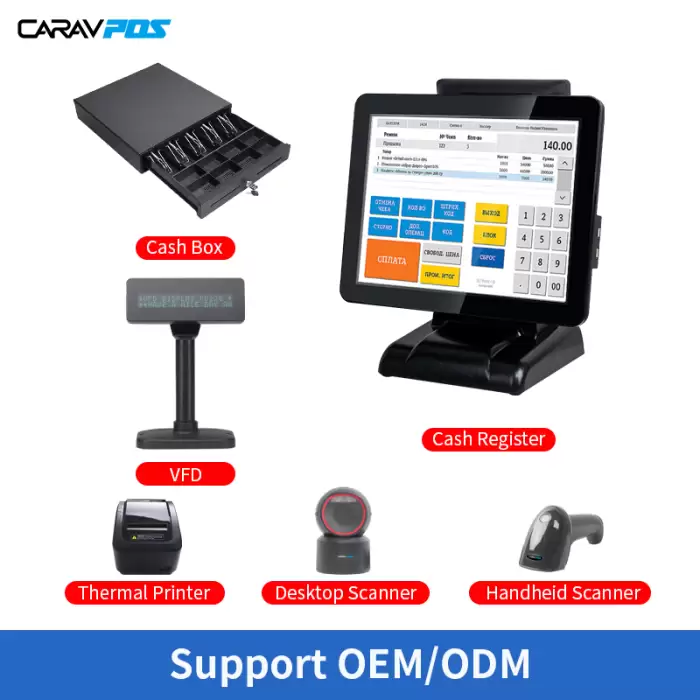 15inch Screen POS Terminal All-in-One Capacitive Touch Retail Cash Register — image 3