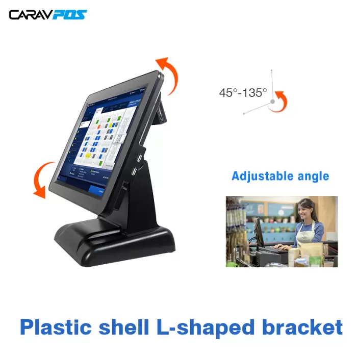 15inch Screen POS Terminal All-in-One Capacitive Touch Retail Cash Register — image 4
