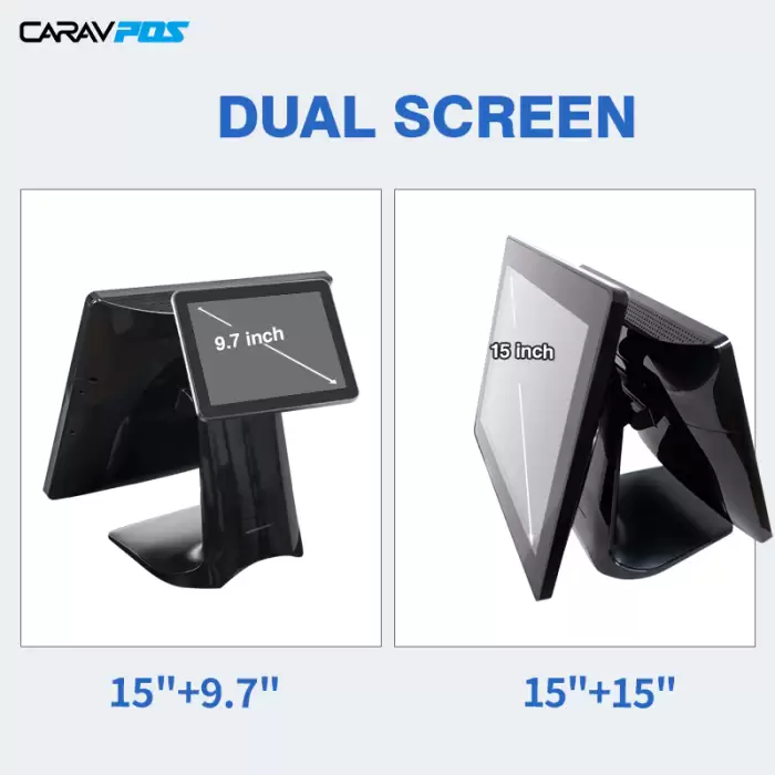 15inch Touch Screen Restaurant Ordering Cash Register Smart Windows All In One Retail POS Terminal System — image 4