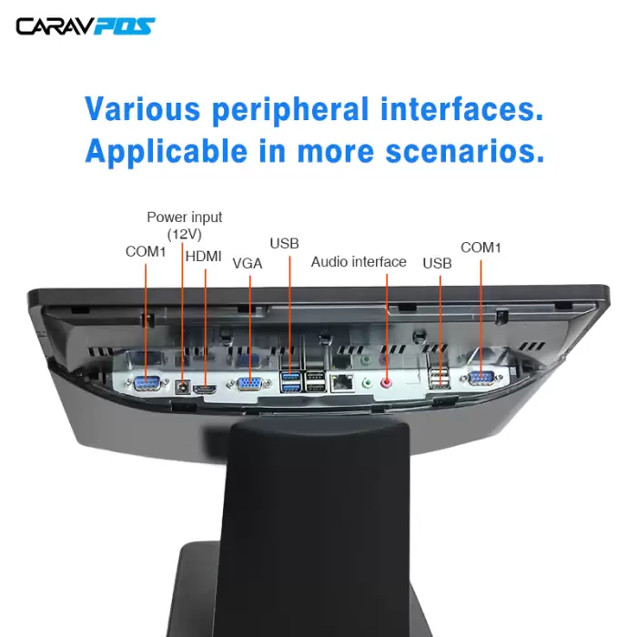 15inch Touch Screen Restaurant Ordering Cash Register Smart Windows All In One Retail POS Terminal System — image 6