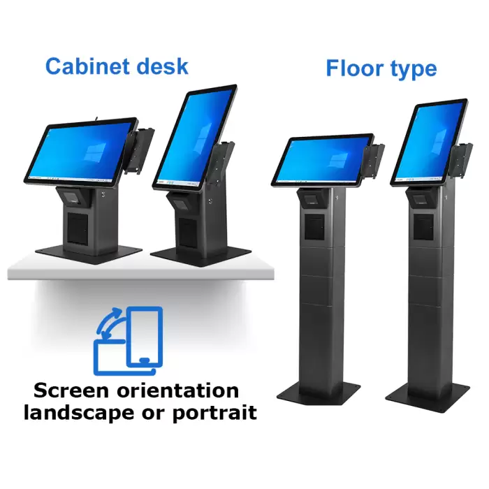 High Quality Thermal POS Machine Fast Food Restaurant Order Touch Screen Self Service Payment Kiosks — image 3