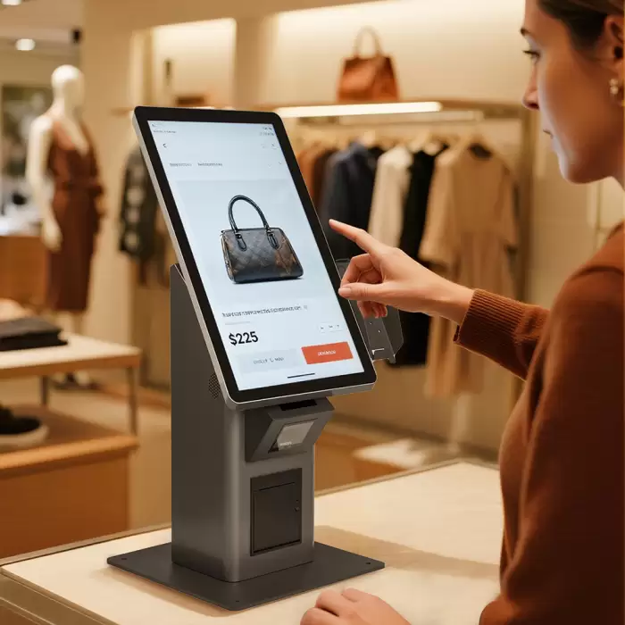 High Quality Thermal POS Machine Fast Food Restaurant Order Touch Screen Self Service Payment Kiosks — image 6
