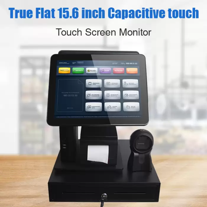 Carav AIO-1520 Dual Screen POS Cash Register — image 2