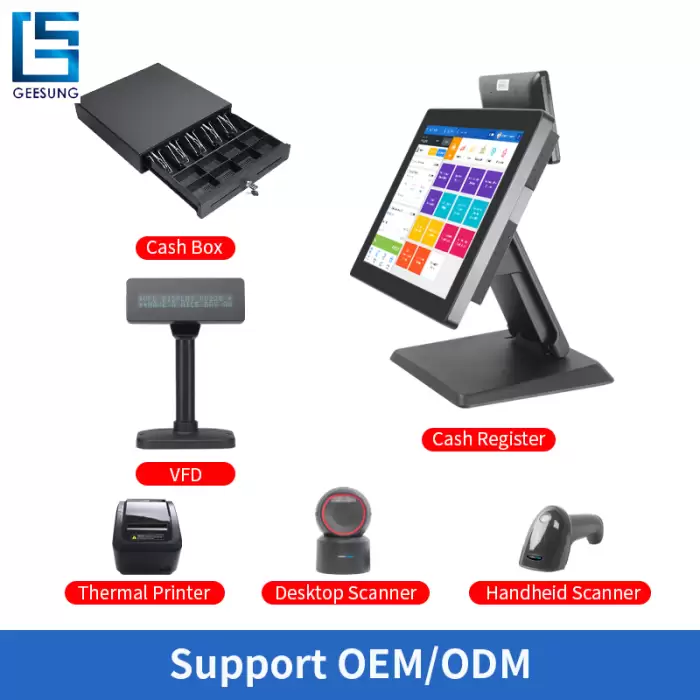 15inch All In One POS Terminal Dual Touch Screen System — image 4
