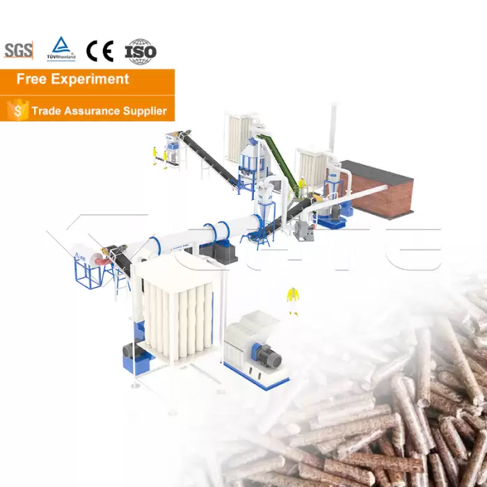 GATE Biowaste Foliage Wood Pellet Mill Line — image 5