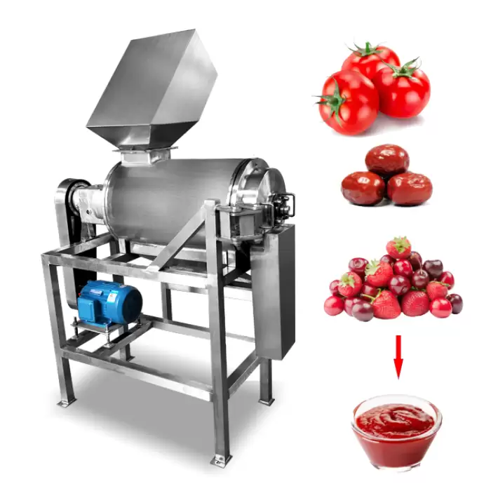 Small Single/Double Channel Mango Apricot Tomato Kiwi Juice Pulper Fruit Pulp Extractor Machine — image 4