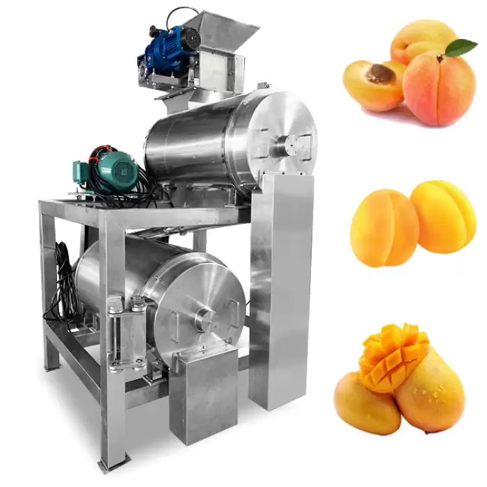 Small Single/Double Channel Mango Apricot Tomato Kiwi Juice Pulper Fruit Pulp Extractor Machine — image 6