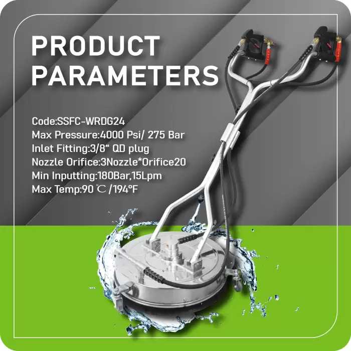 Danau High Pressure Washing Site 24inch Venturi Water Recovery Dual Gun Surface Cleaner — image 3