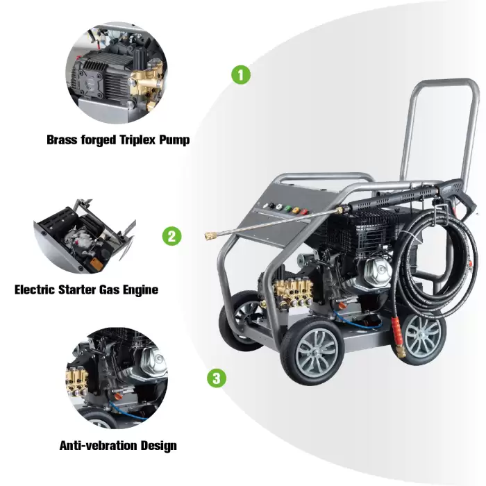 Danau DCC-24/17D 13Hp 3600Psi 250Bar Gasoline High Pressure Cleaner Washer — image 2